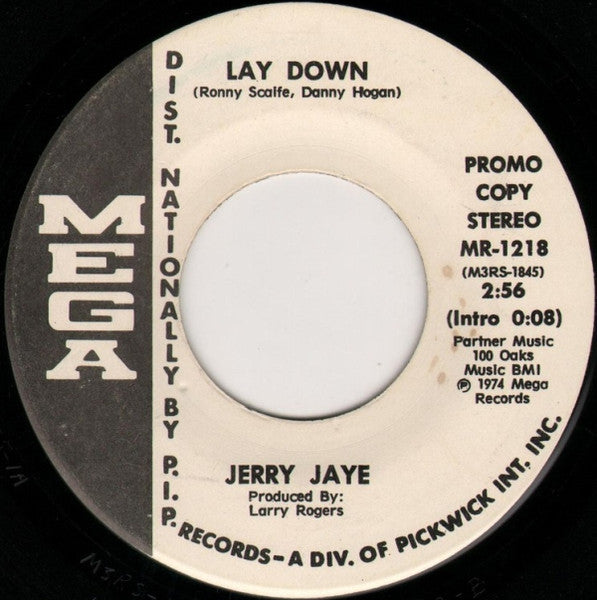 Jerry Jaye : Poor Side Of Town / Lay Down (7", Promo)