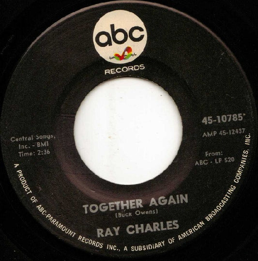 Ray Charles : Together Again / You're Just About To Lose Your Clown (7", Single)