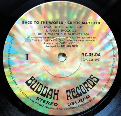 Curtis Mayfield : Back To The World (LP, Album, Gat)