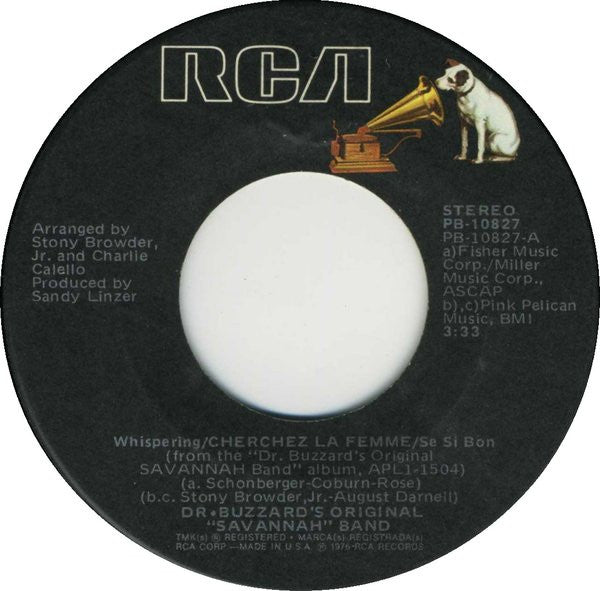 Dr. Buzzard's Original Savannah Band : Cherchez La Femme  (7", Single)