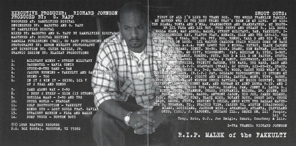 G-Rapp The General* : Military Mindz (CD, Album)
