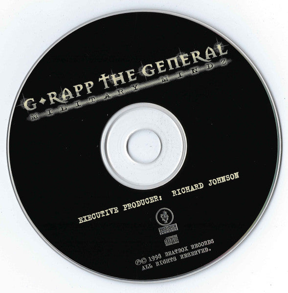 G-Rapp The General* : Military Mindz (CD, Album)