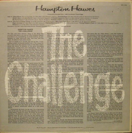 Hampton Hawes : The Challenge (LP, Album, RE)