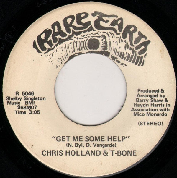 Chris Holland (7) & T-Bone (30) : Get Me Some Help (7", Promo)
