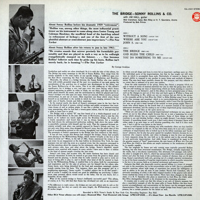 Sonny Rollins : The Bridge (LP, Album, RE)