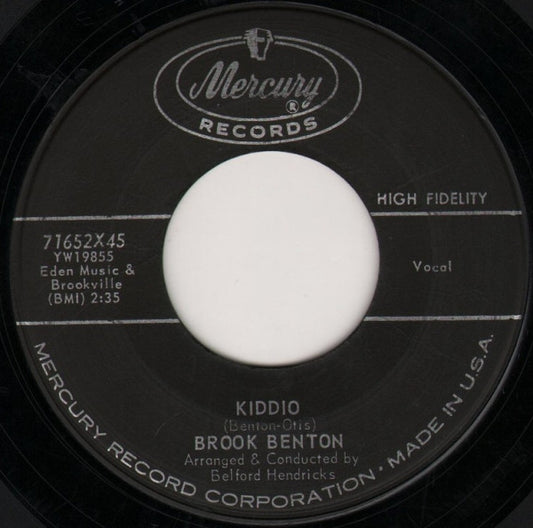 Brook Benton : Kiddio / The Same One (7", Single)