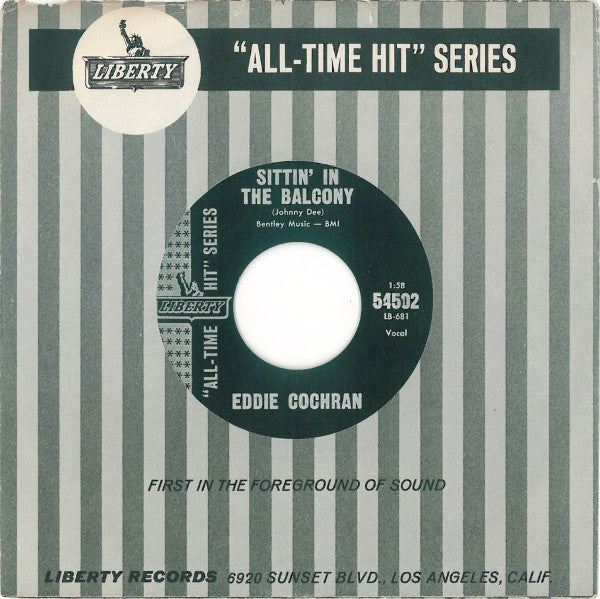 Eddie Cochran : Sittin' In The Balcony (7", Single, RE)
