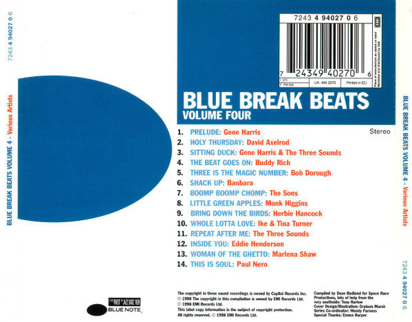 Various : Blue Break Beats Volume Four (CD, Comp, Enh)