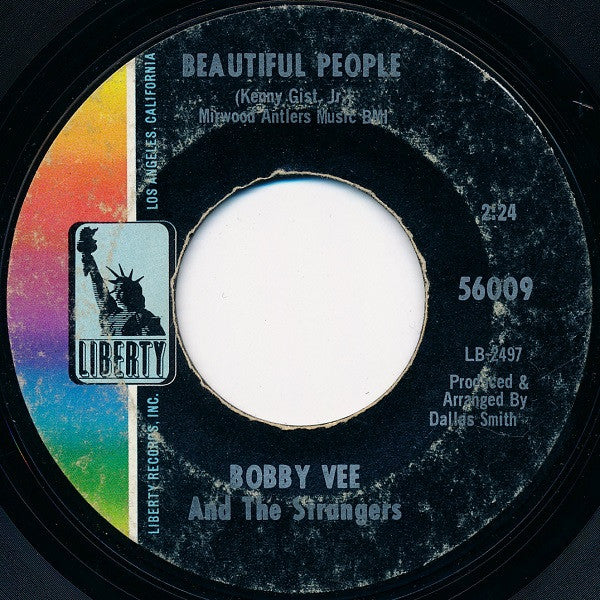 Bobby Vee And The Strangers (17) : Beautiful People (7", Single, Mono, Styrene, She)