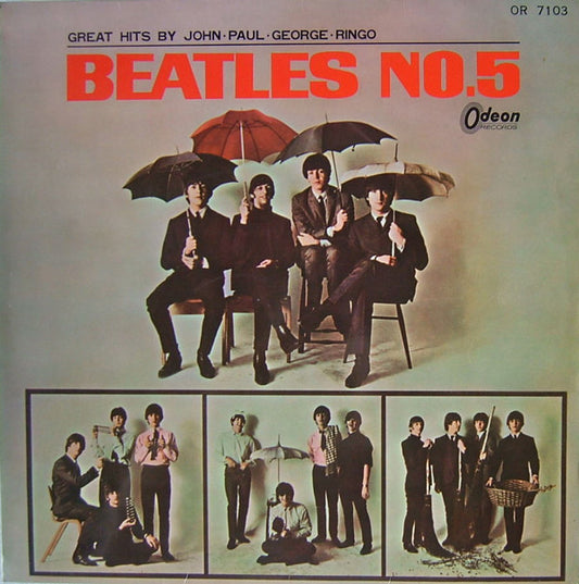 The Beatles : Beatles No. 5 (LP, Album, Comp, Mono, RE, Red)