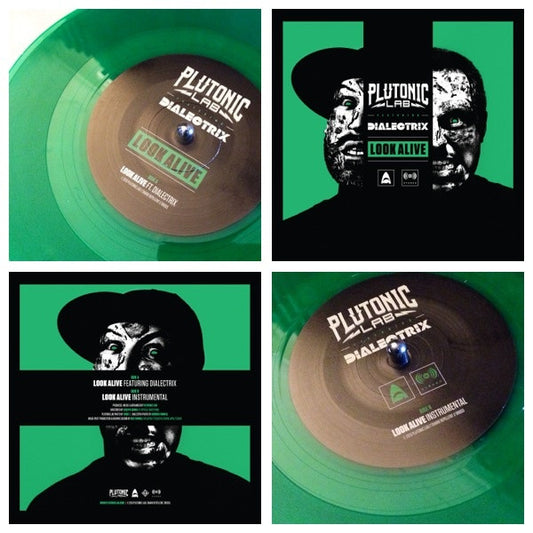 Plutonic Lab Featuring Dialectrix : Look Alive (7", Single, Ltd, Gre)