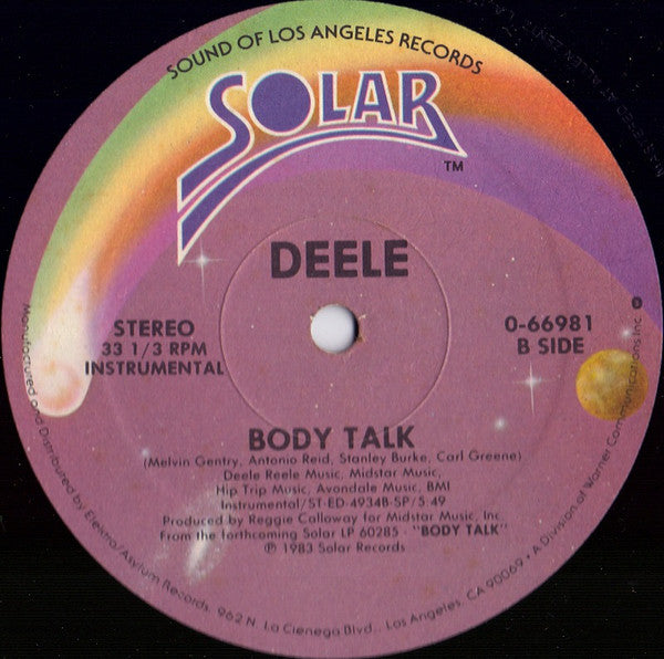 Deele* : Body Talk (12")