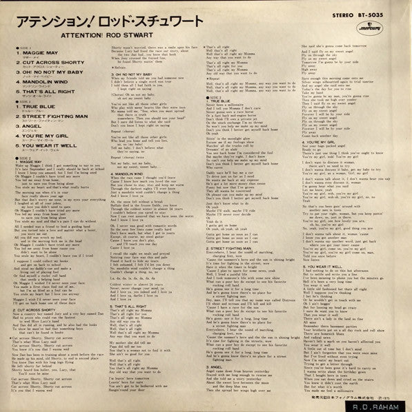 Rod Stewart : Attention! Rod Stewart (LP, Comp)