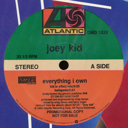 Joey Kid : Everything I Own (12", Promo)