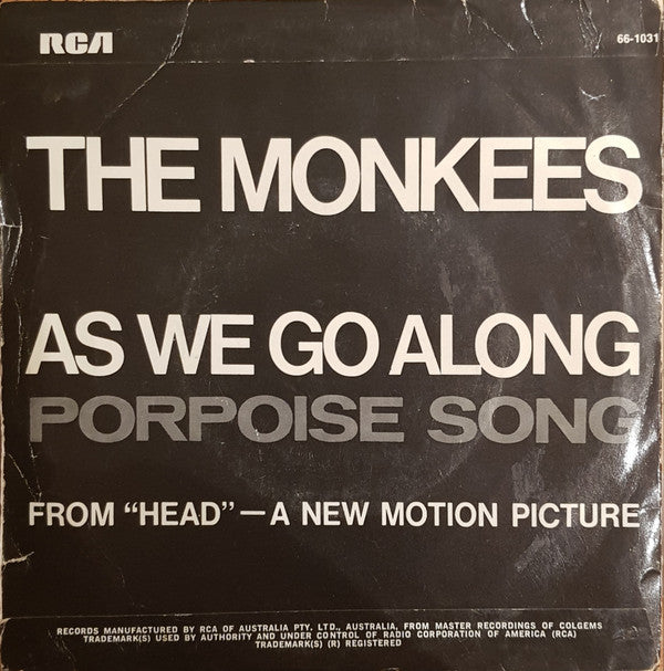 The Monkees : Porpoise Song / As We Go Along (7")