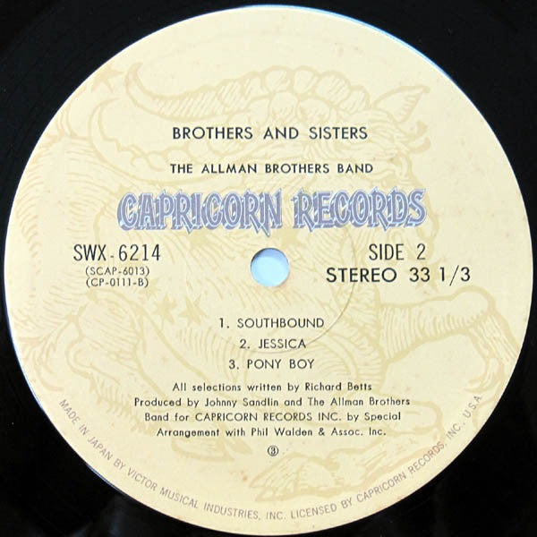 The Allman Brothers Band : Brothers And Sisters (LP, Album, RE, Gat)