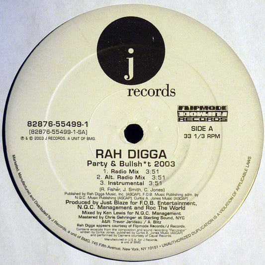 Rah Digga : Party & Bullsh*t 2003 (12")