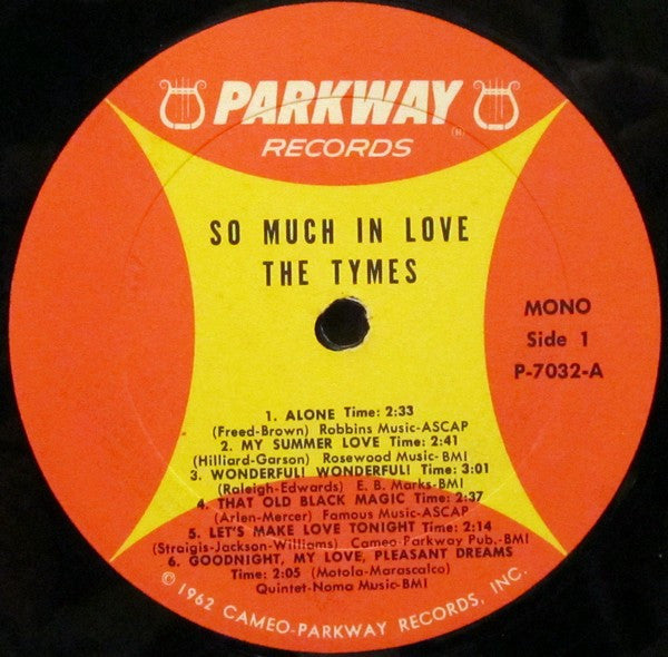 The Tymes : So Much In Love (LP, Album, Mono, All)