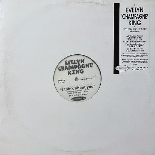 Evelyn 'Champagne' King* : I Think About You (Remixes) (2x12", Promo)
