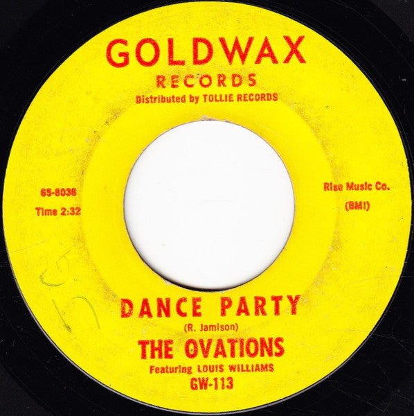 The Ovations : It's Wonderful To Be In Love / Dance Party (7", Single, Styrene)