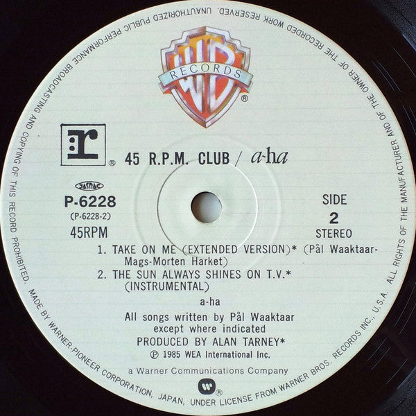 a-ha : 45 R.P.M. Club (12", MiniAlbum, EP, Comp)