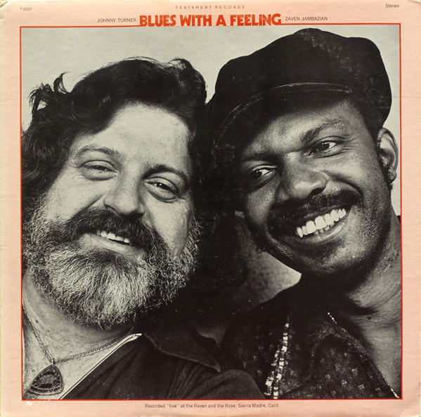 Johnny Turner / Zaven Jambazian : Blues With A Feeling (LP, Album)