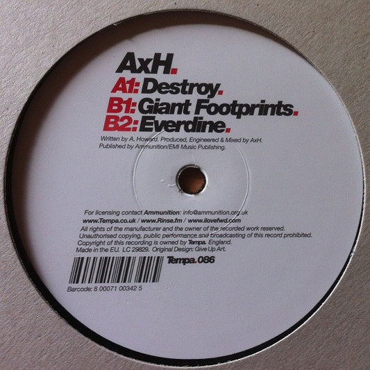 AxH : Destroy (12", EP)