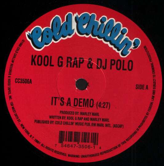 D.J. Polo & Kool G. Rap* : It's A Demo / I'm Fly (12", Ltd, RE)