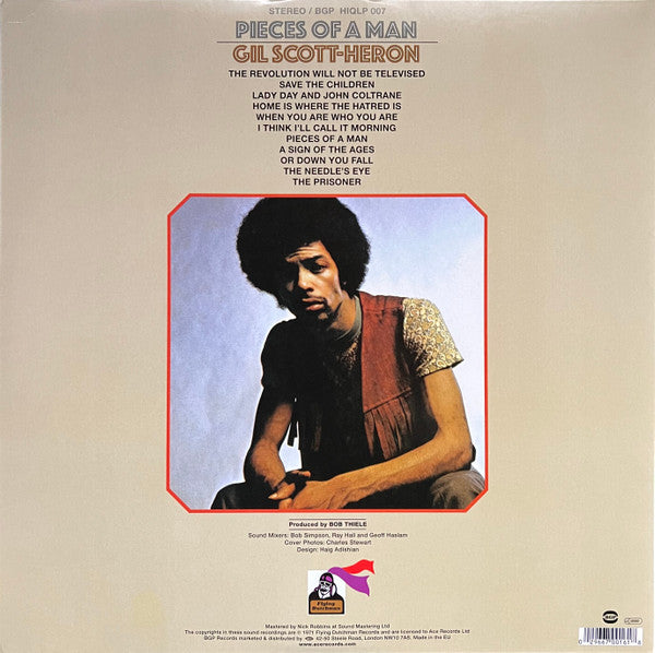 Gil Scott-Heron : Pieces Of A Man (LP, Album, RE, 180)