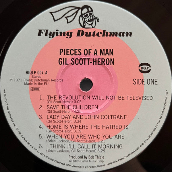 Gil Scott-Heron : Pieces Of A Man (LP, Album, RE, 180)