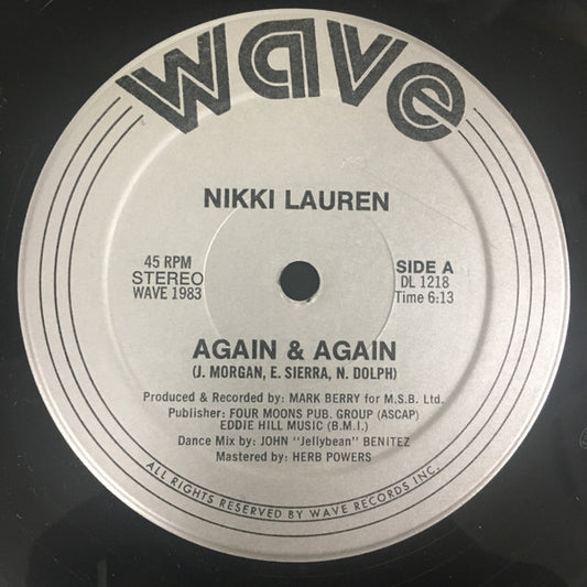 Nikki Lauren : Again & Again (12")