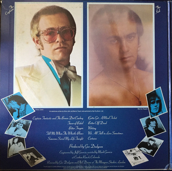 Elton John : Captain Fantastic And The Brown Dirt Cowboy (LP, Album, Gat)