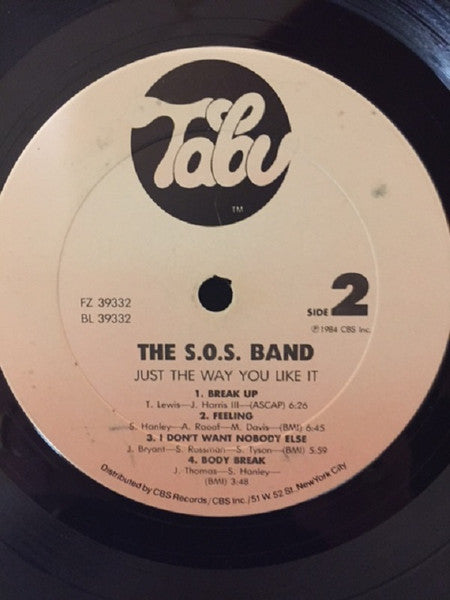 SOS Band* : Just The Way You Like It (LP, Album, Bot)