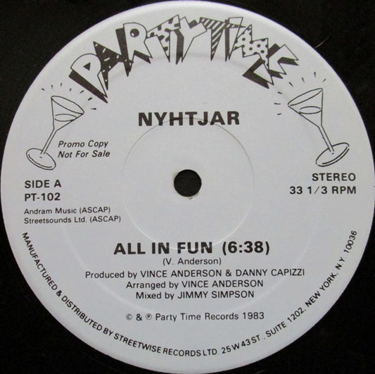 Nyhtjar : All In Fun (12", Promo)