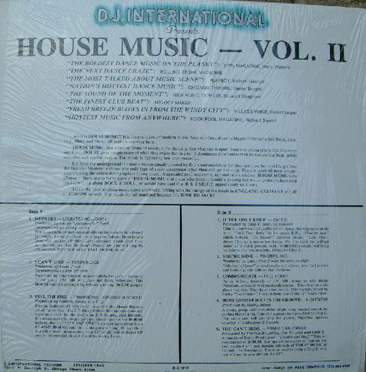 Various : Sound Of Chicago—House Music—Vol. II (LP, Comp)