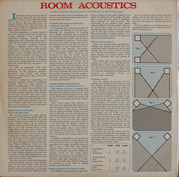 No Artist : Australian Hi-Fi Stereo Check-out Record (LP, Gat)