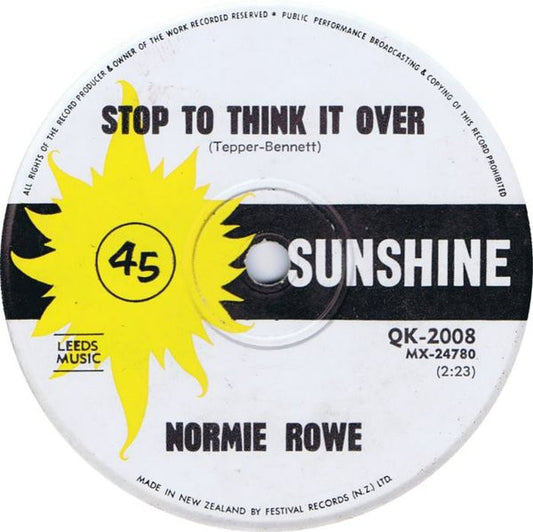 Normie Rowe : Turn Down Day (7", Single)