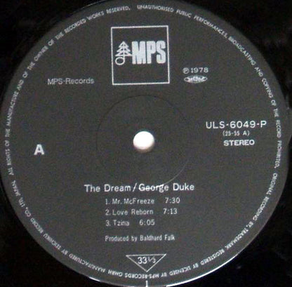 George Duke : The Dream (LP, Album, RE)