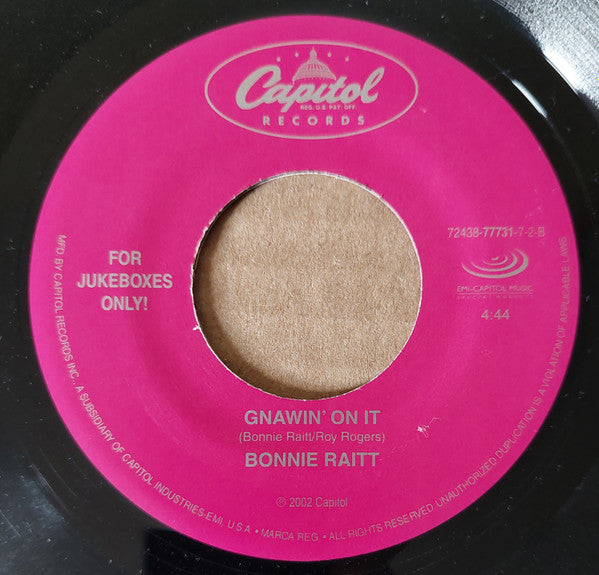 Bonnie Raitt : I Can't Help You Now (7", Jukebox)