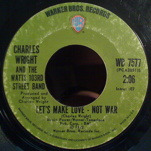 Charles Wright & The Watts 103rd St Rhythm Band : I've Got Love (7", Single, Styrene)