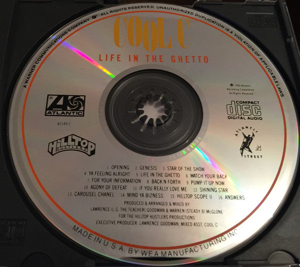 Cool C : Life In The Ghetto (CD, Album)