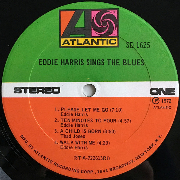 Eddie Harris : Sings The Blues (LP, Album, RI )