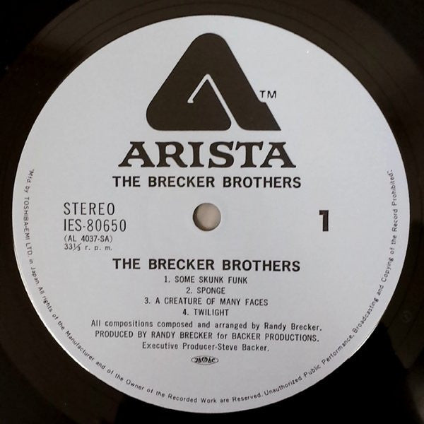 The Brecker Brothers : The Brecker Bros. (LP, Album)