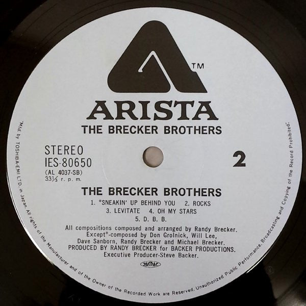 The Brecker Brothers : The Brecker Bros. (LP, Album)