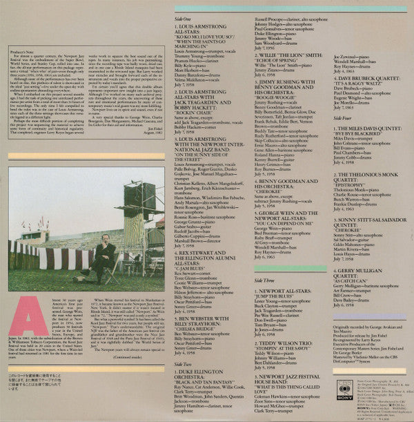 Various : Newport Jazz Festival: Live (Unreleased Highlights From 1956, 1958, 1963) (2xLP, Gat)