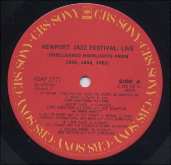 Various : Newport Jazz Festival: Live (Unreleased Highlights From 1956, 1958, 1963) (2xLP, Gat)