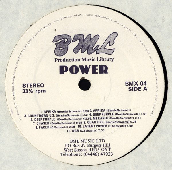 Unknown Artist : Power (LP)