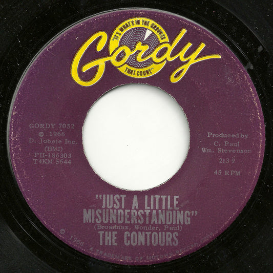 The Contours : Just A Little Misunderstanding (7", Single, Roc)