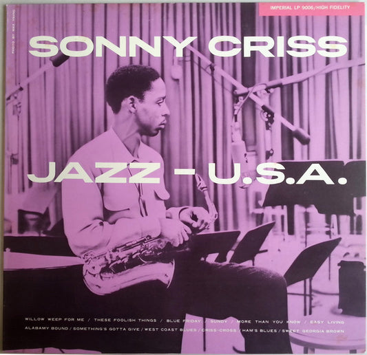 Sonny Criss : Jazz - U.S.A. (LP, Album, Mono, RE)