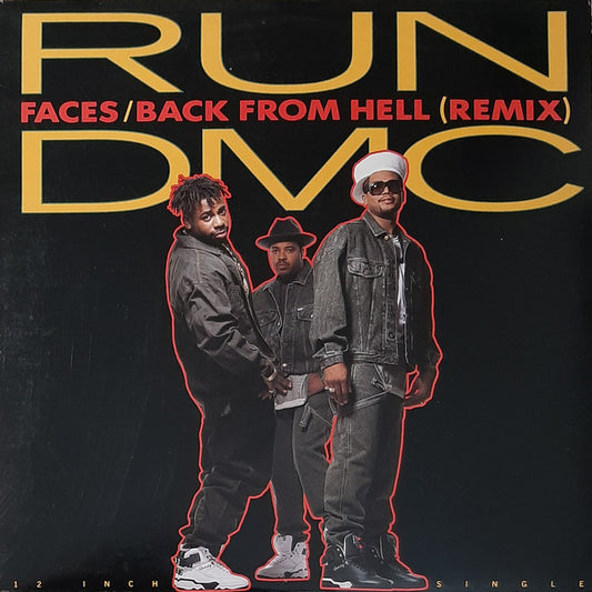 Run-DMC : Faces / Back From Hell (Remix) (12", Single)